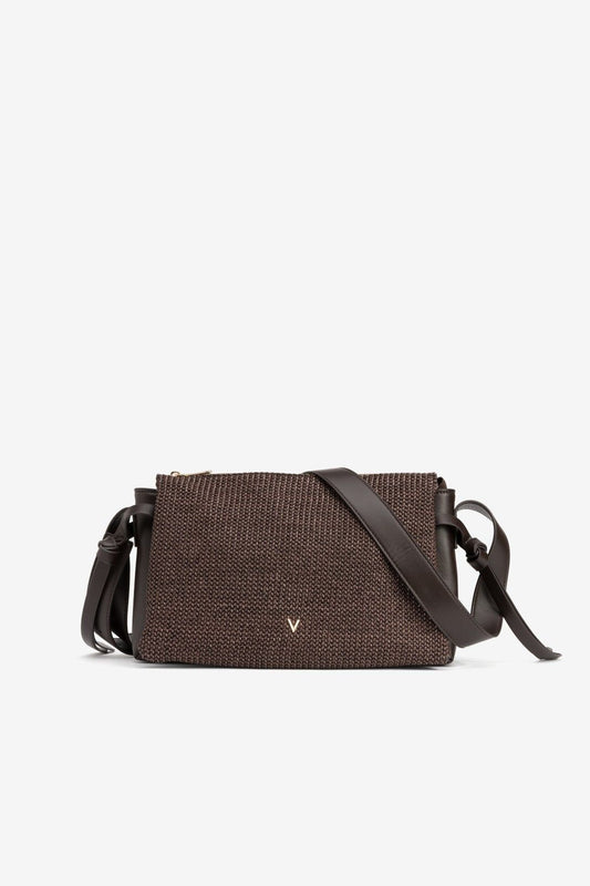Bolso Bandolera Rafia Chocolate