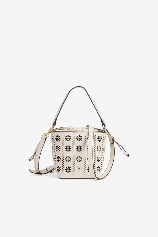 Bolso Bucket Calado Beige