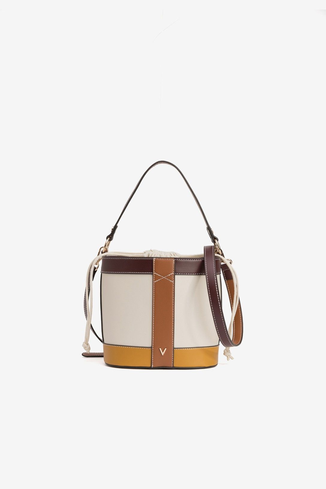 Bolso Bucket Estampado Marrón