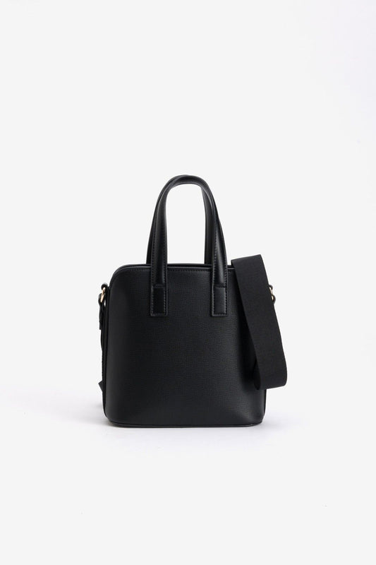 Bolso Estilo Cubo Banda Ancha Negro