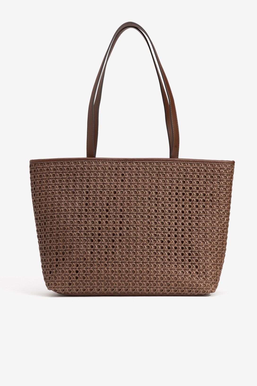 Bolso Shopper Rafia Chocolate