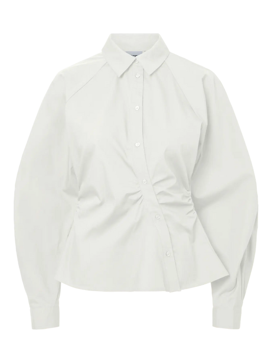 Camisa Blanca Elodie Frunce