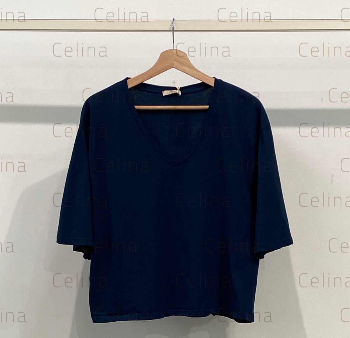 Camiseta Básica Pico Azul Marino