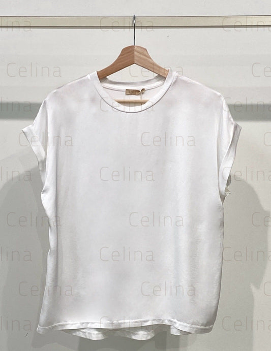 Camiseta Básica Satinada Blanca