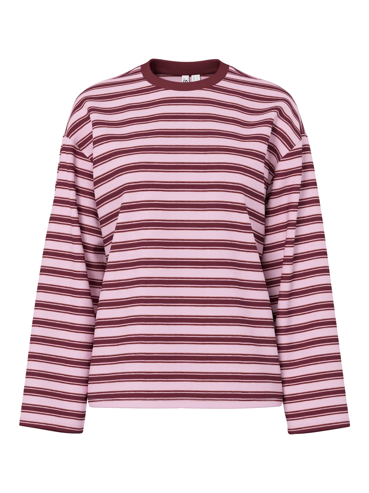 Camiseta Rayas Adie Rosa y Burdeos NOOS