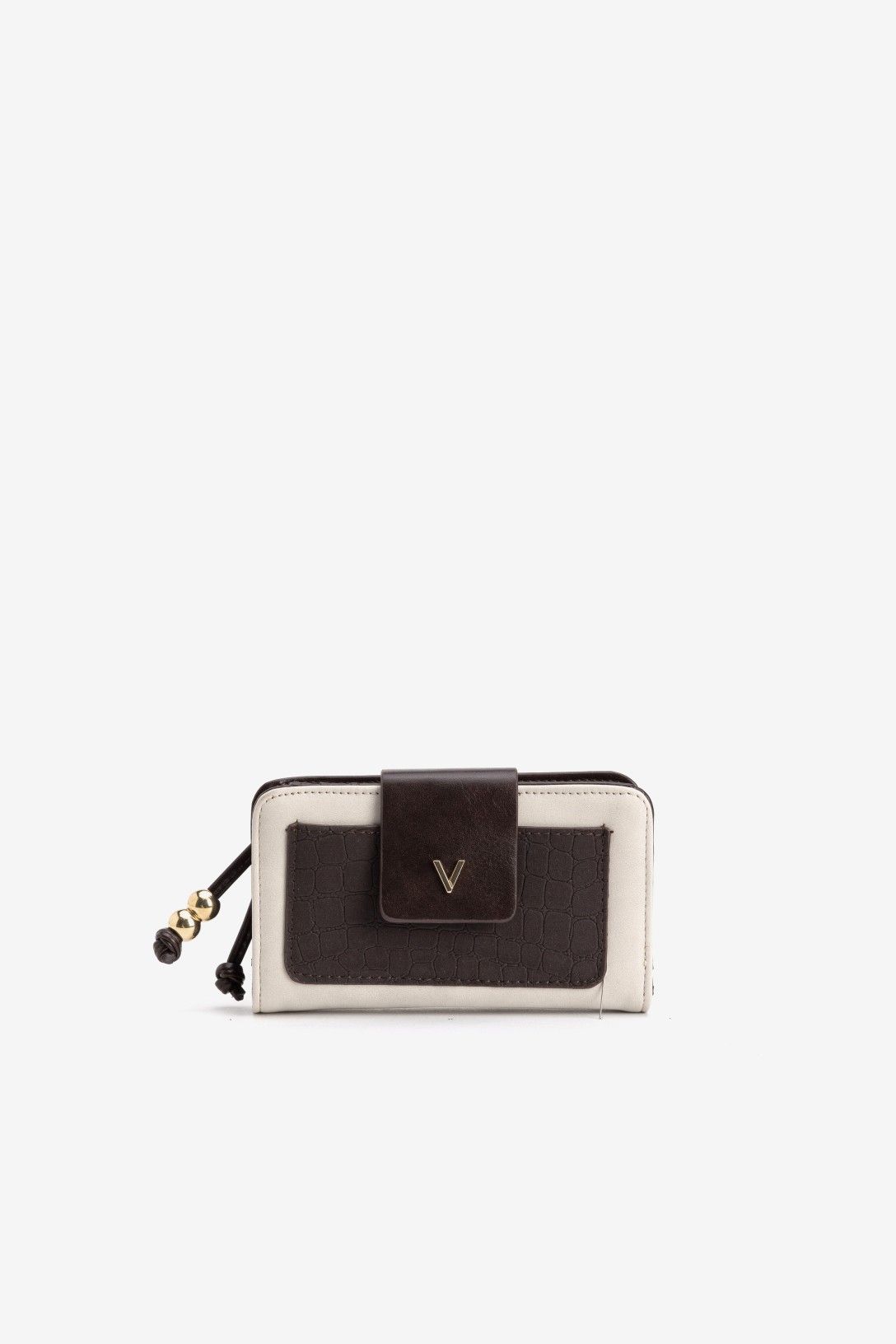 Cartera Nobuk Hielo y Marrón