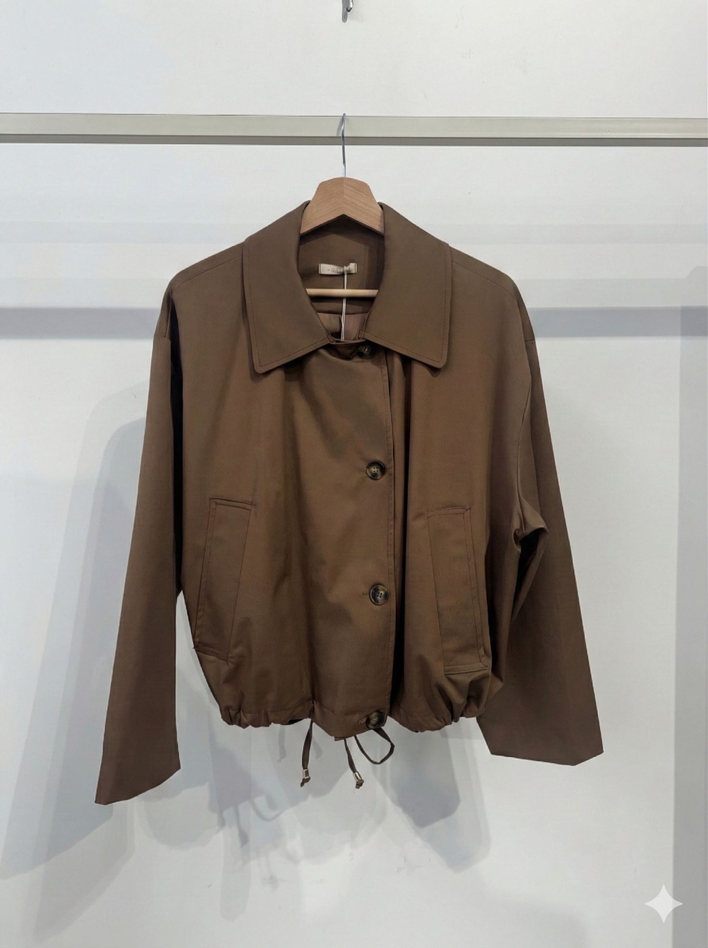 Chaqueta Bomber Tabaco
