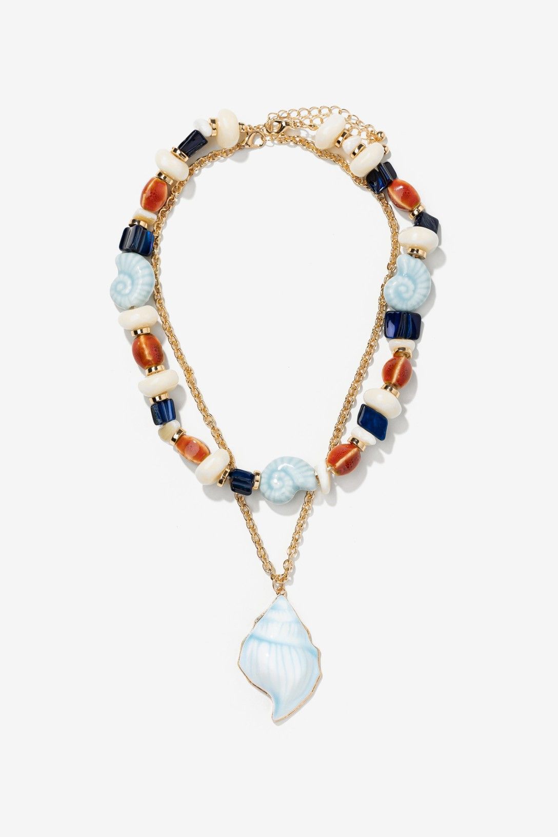 Collar Concha Maxi Azul