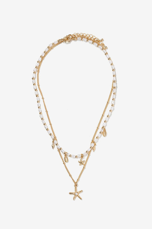 Collar Fino Estrella de Mar Perla