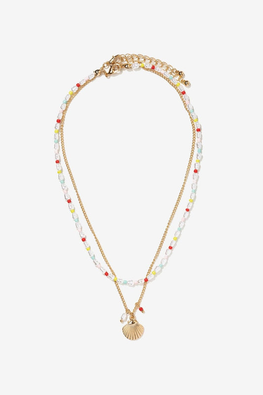 Collar Perlas Con Bolitas Colores