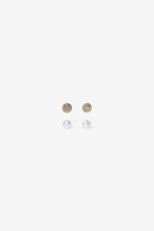 Conjunto Pendientes Mini Brillo