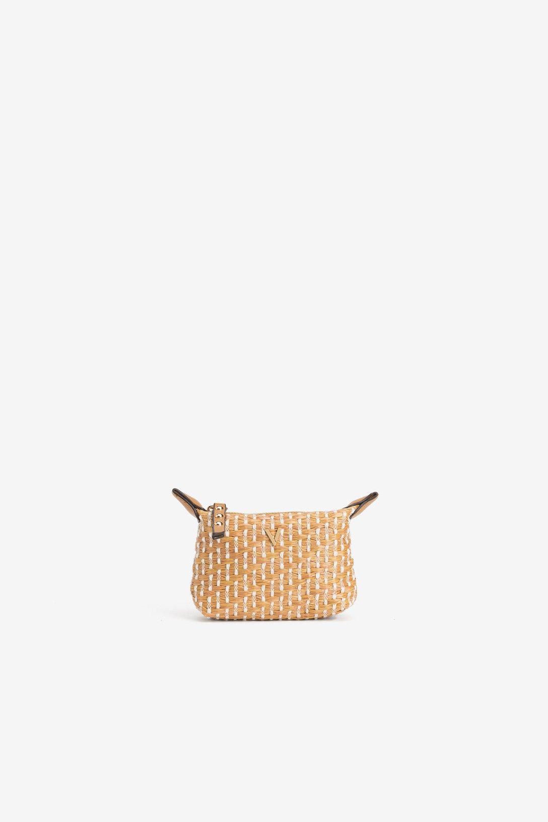 Mini Monedero Rafia Amarillo