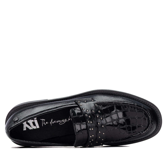 Mocasín Tachuelas Negro