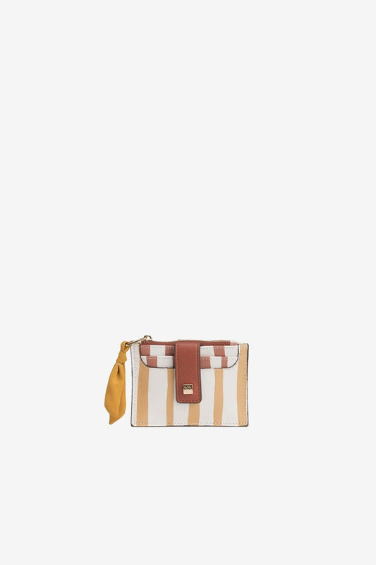Monedero Wallet Rayas Mostaza