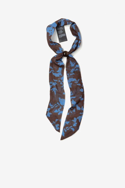 Pañuelo Skinny Marrón y Azul