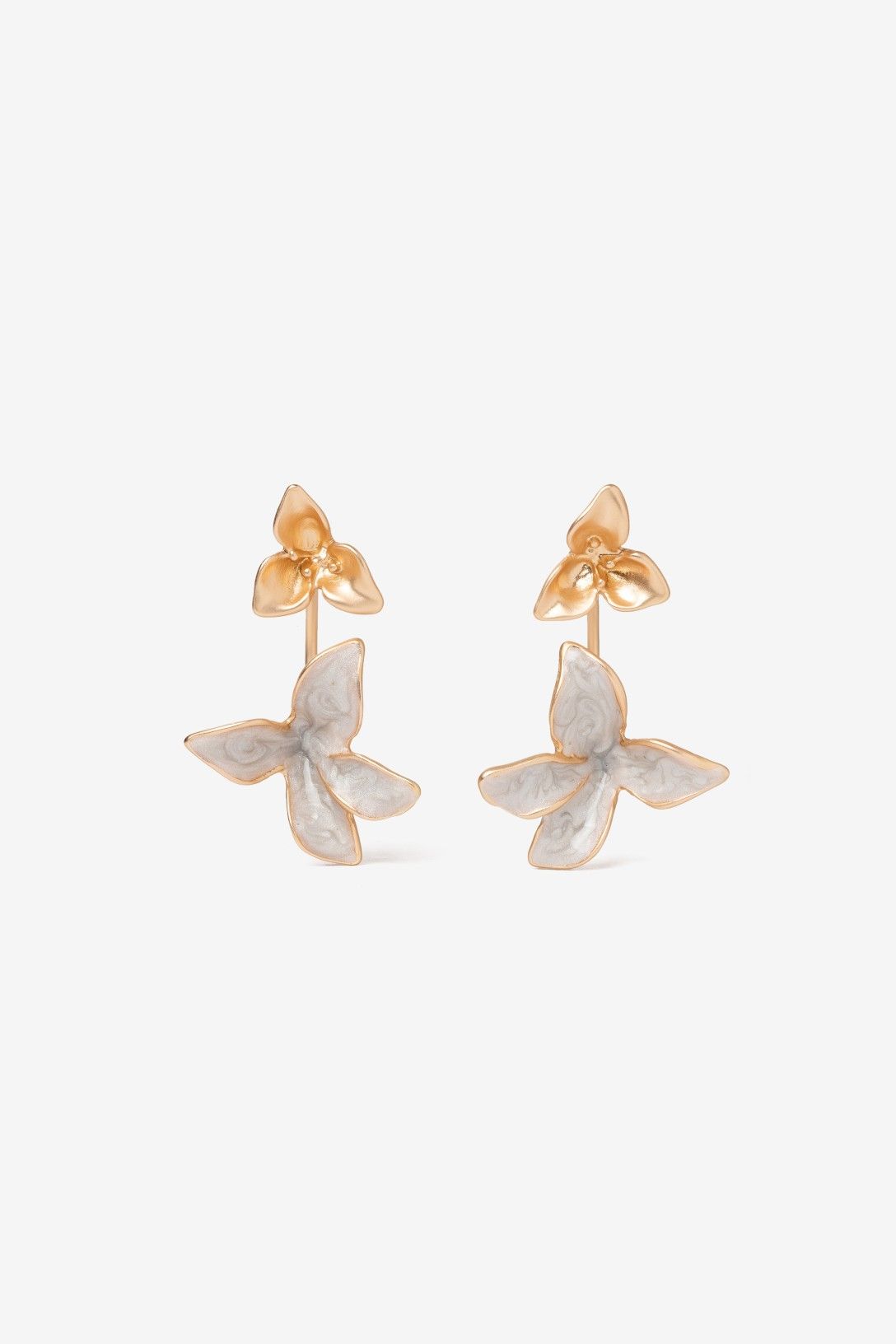 Pendientes Arco Doble Flor