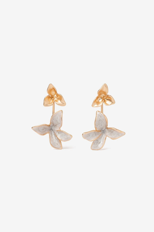Pendientes Arco Doble Flor