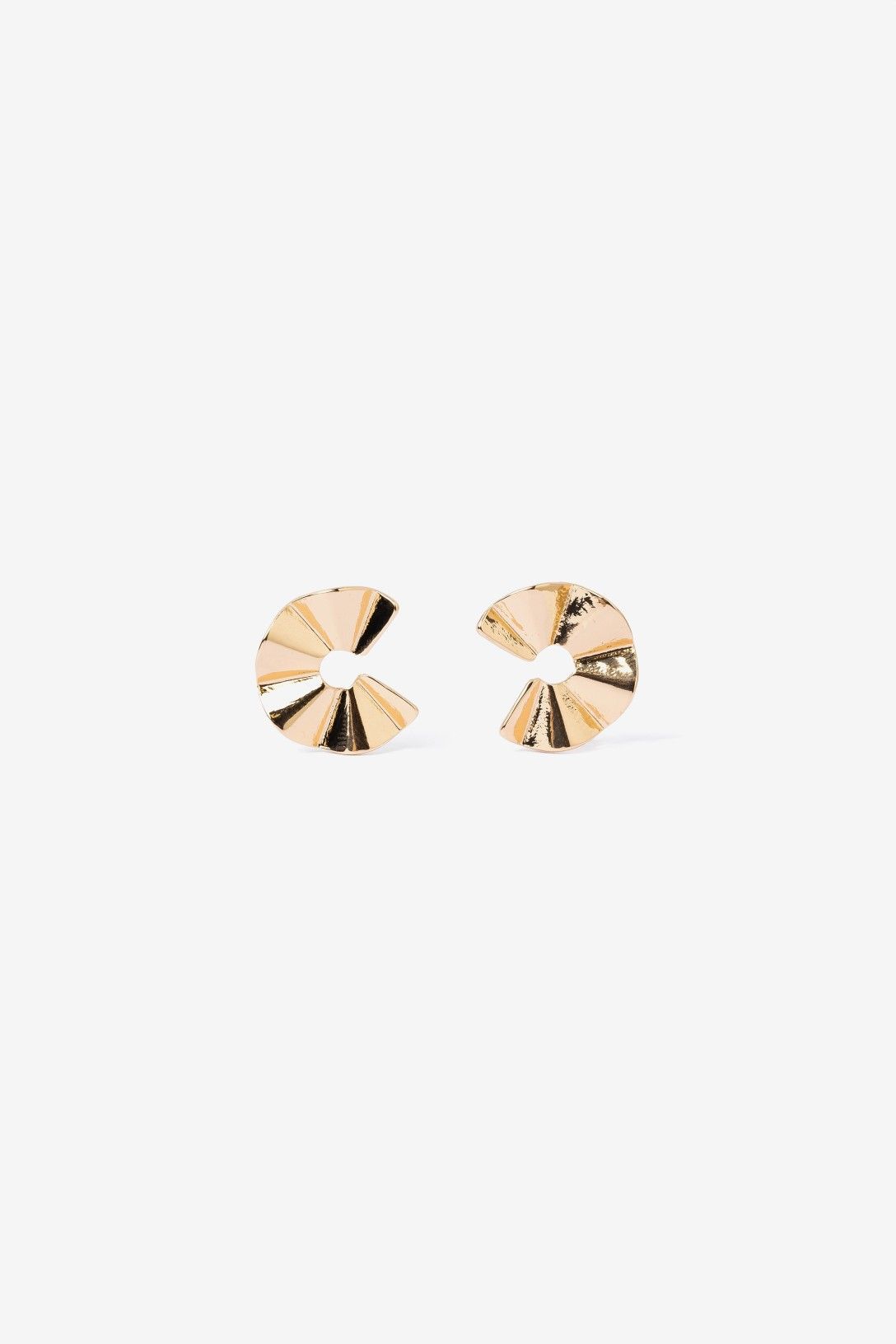 Pendientes Aro Ancho Ovalado Mini