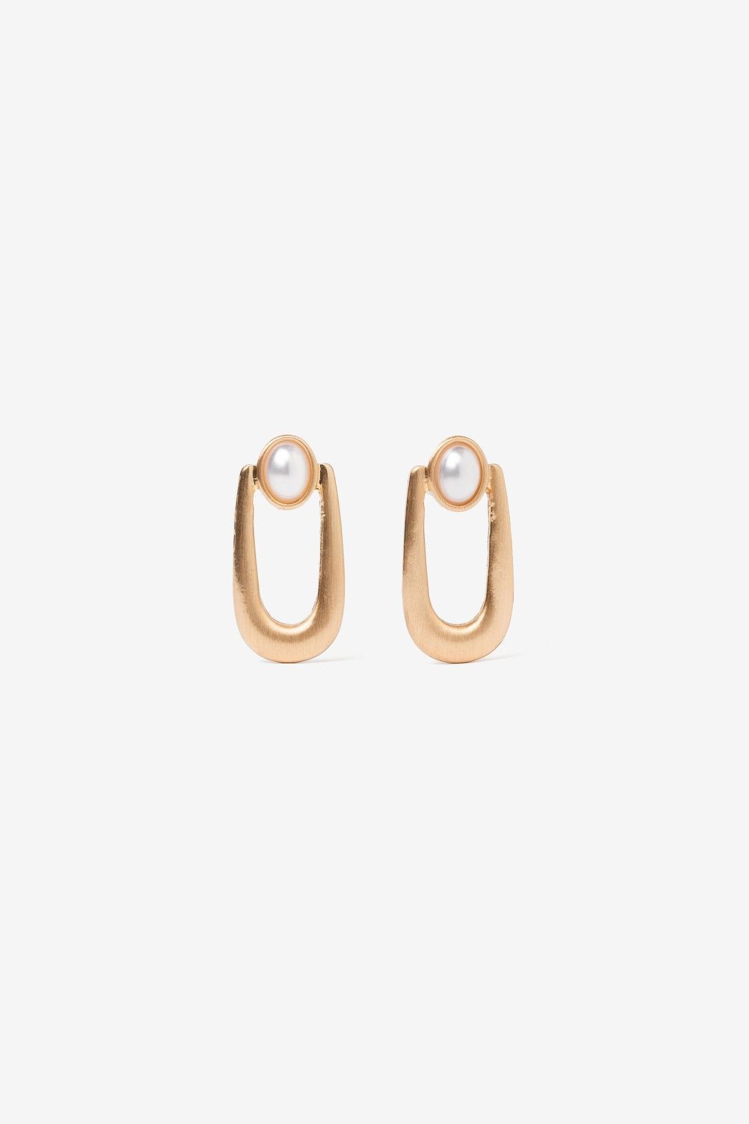 Pendientes Aro Largo Perla Mini