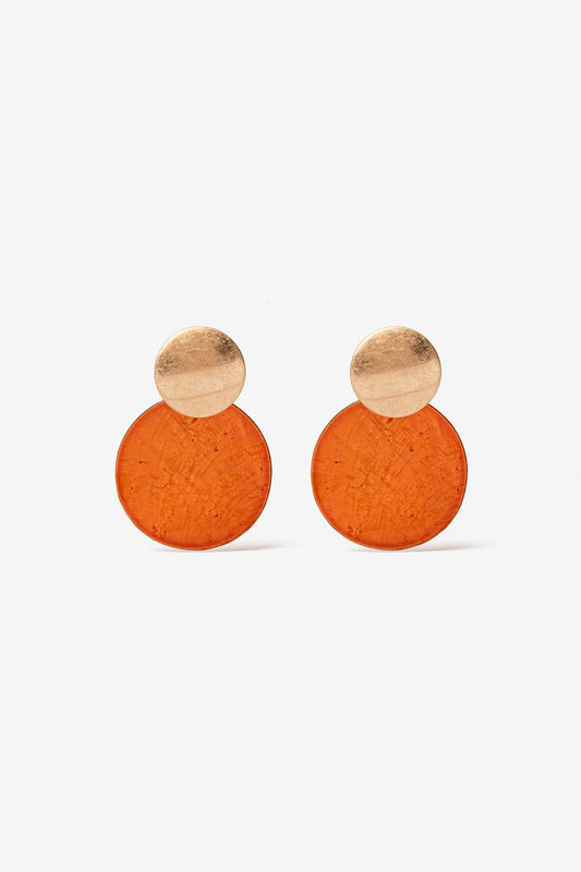 Pendientes Circulo Maxi Naranja