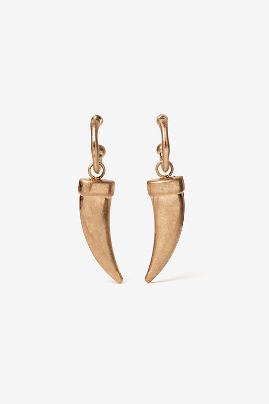 Pendientes Colmillo Dorado