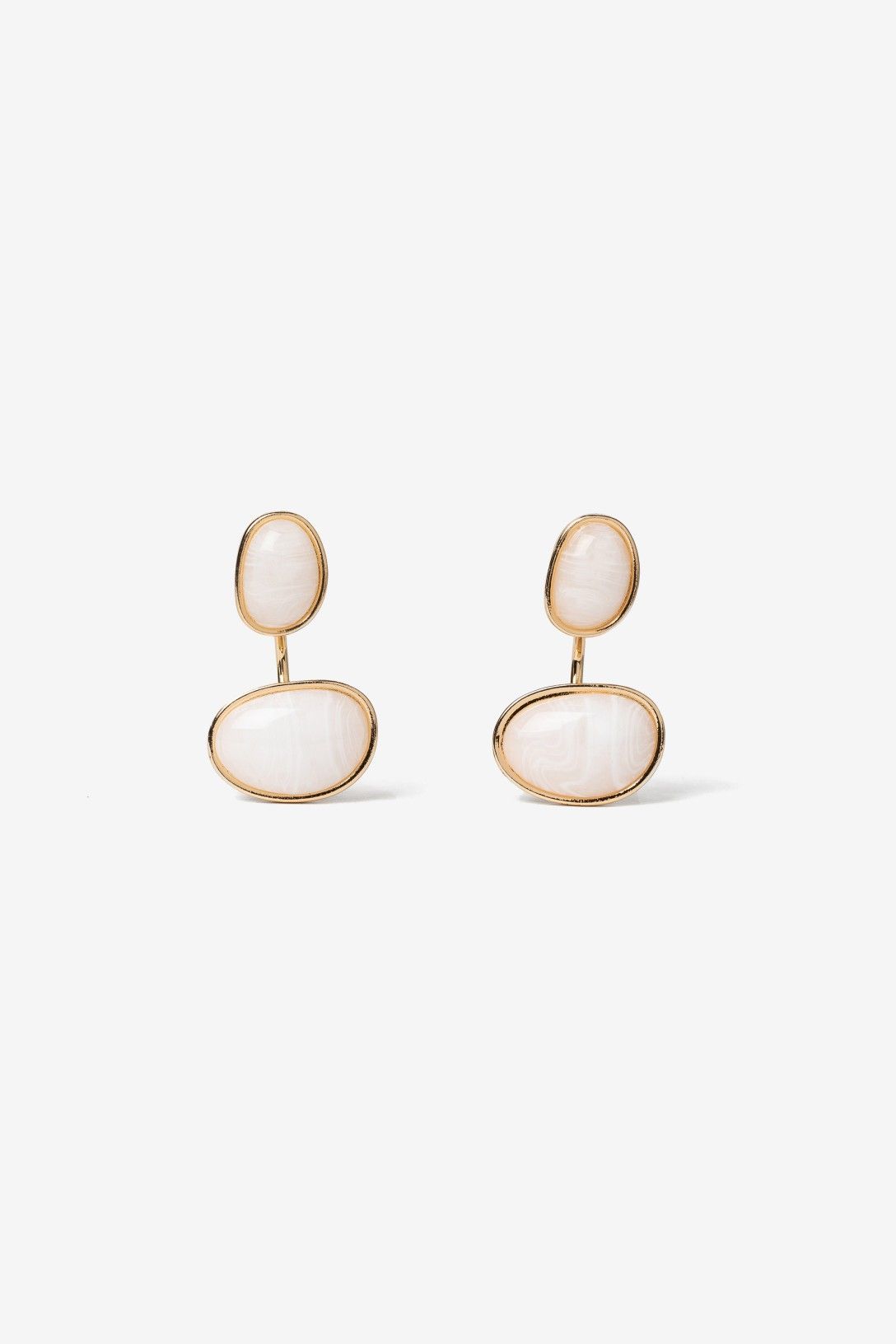 Pendientes Doble Circulo Enganche Trasero