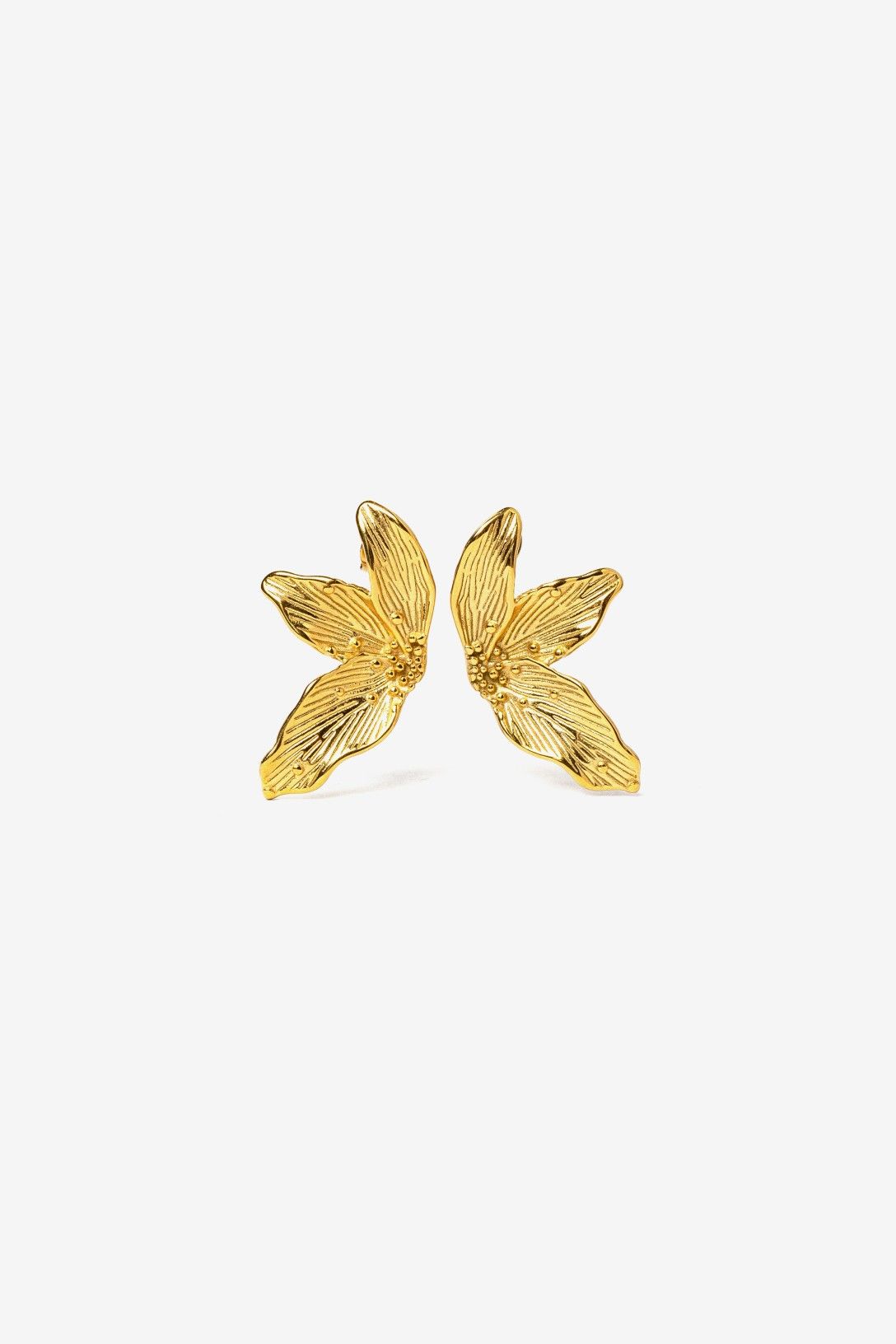 Pendientes Dorados Forma Hoja