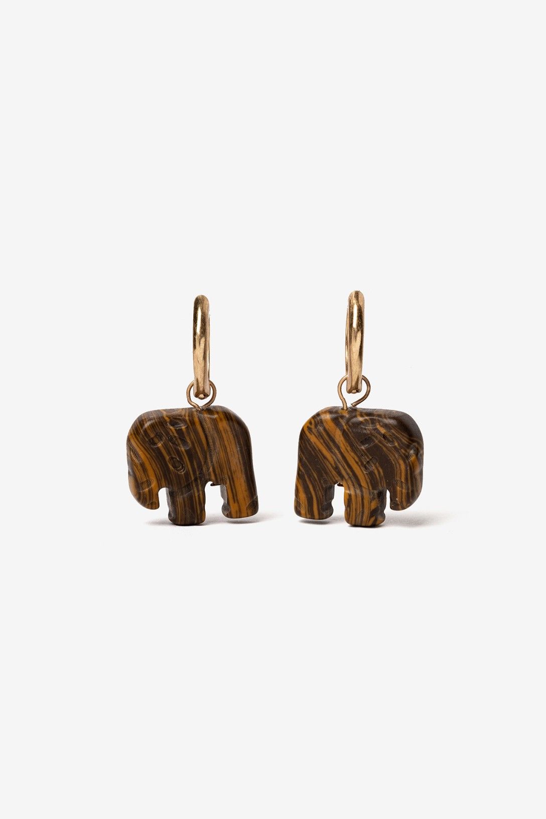 Pendientes Elefante Marrón