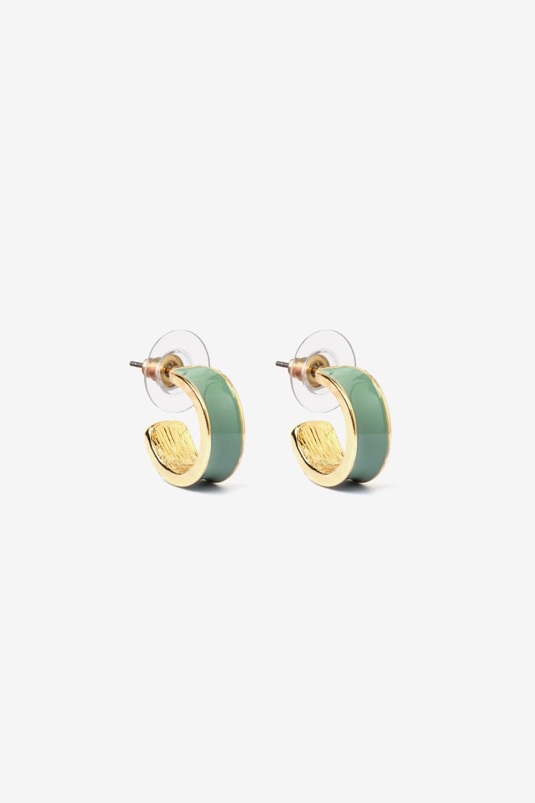 Pendientes Mini Aro Verde