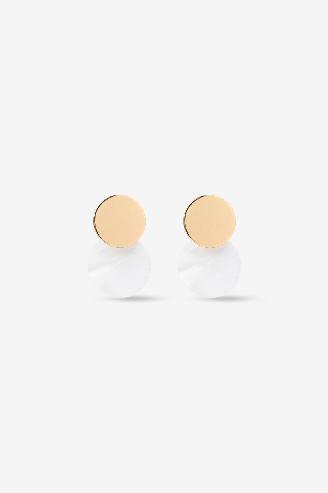 Pendientes Redondos En Dorado