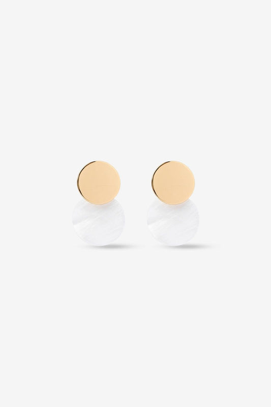 Pendientes Redondos En Dorado