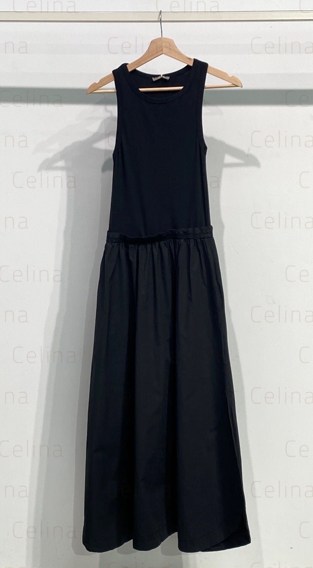 Vestido Largo Sin Mangas Negro