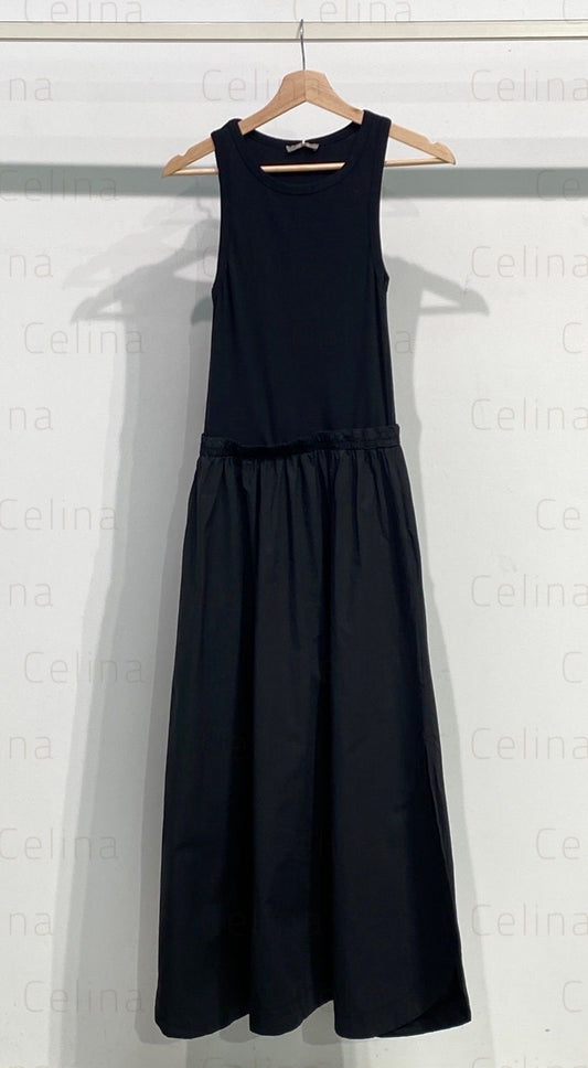 Vestido Largo Sin Mangas Negro