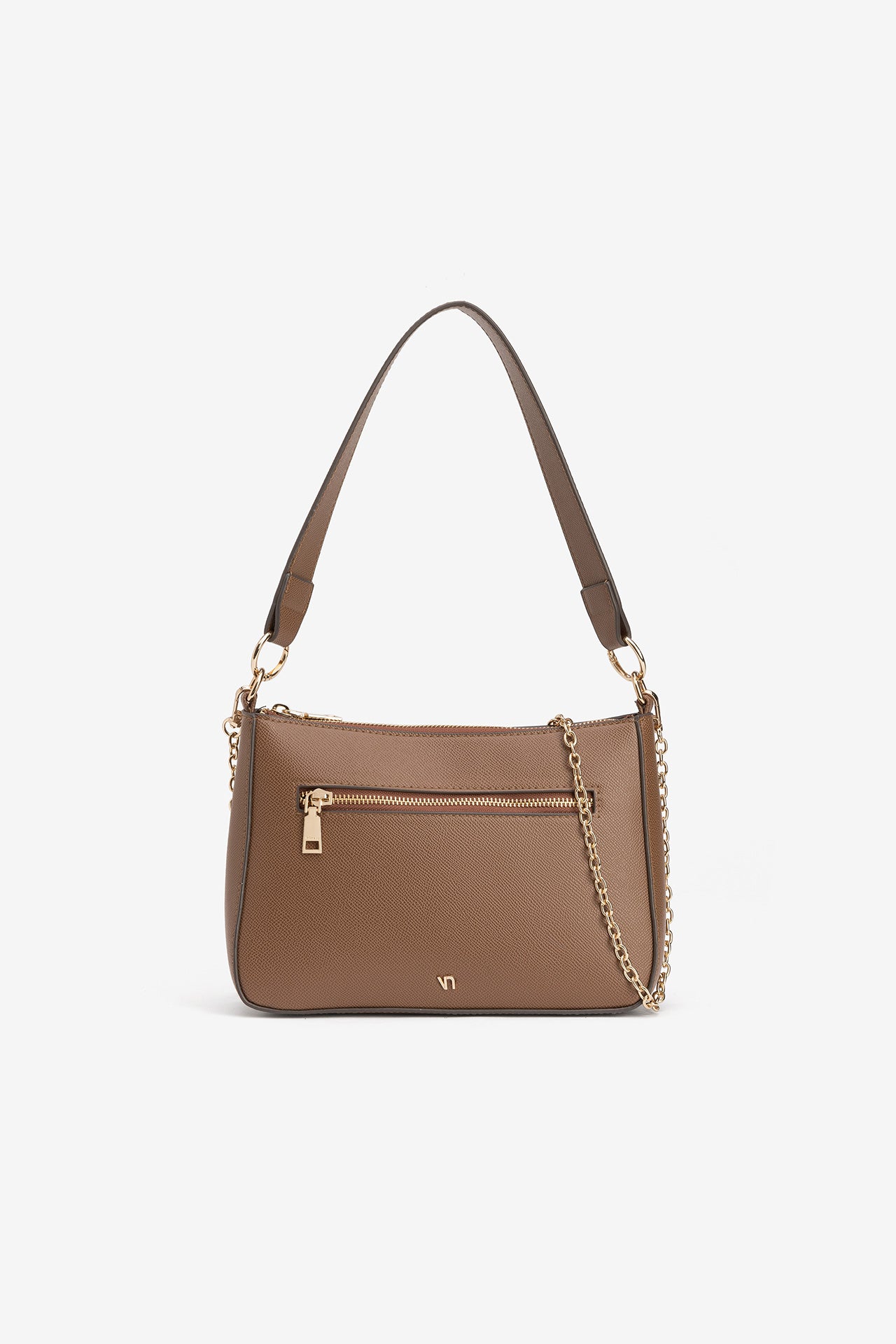 Bolso Bandolera Marrón Liso