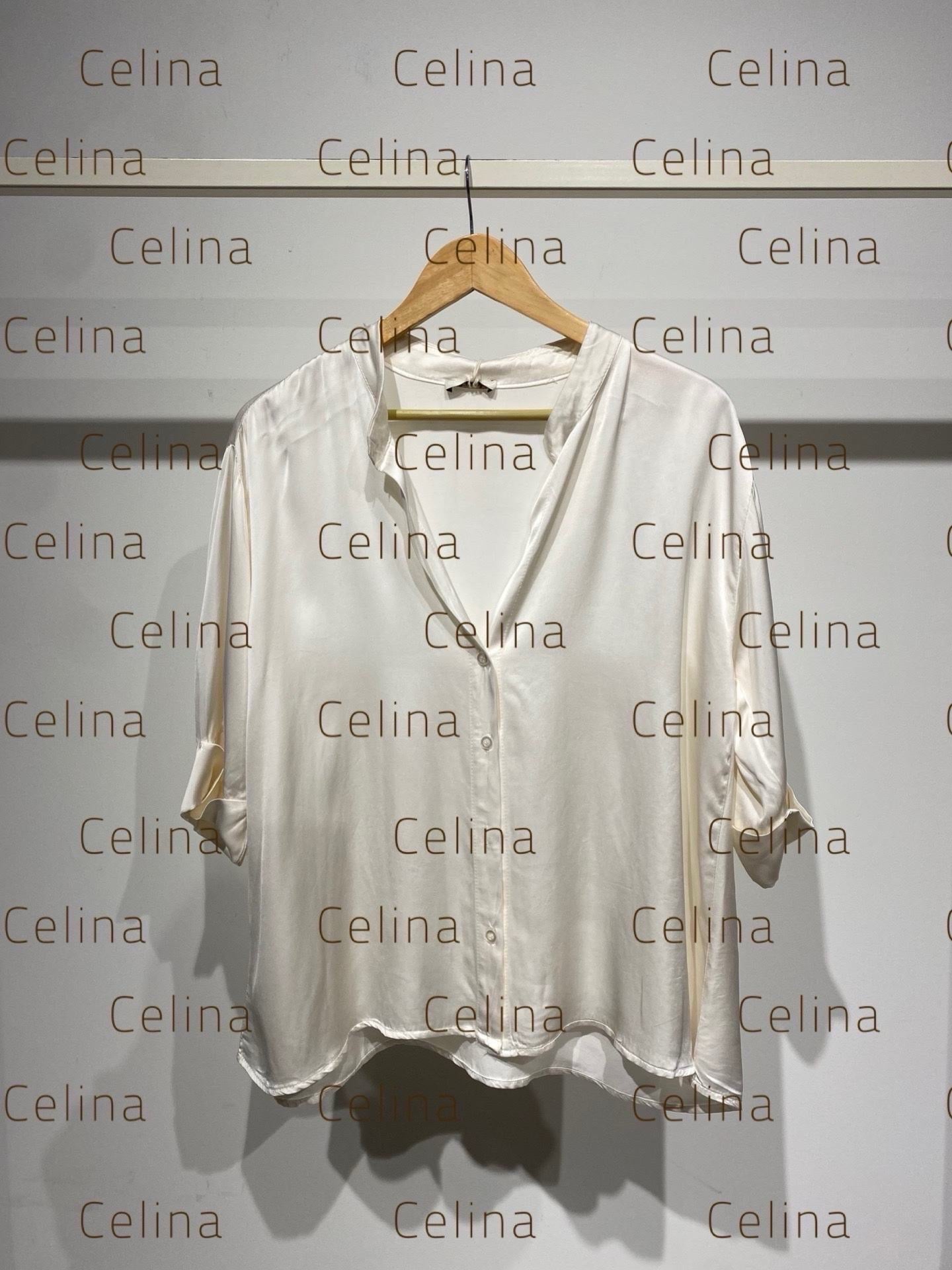 Camisa Satinada Blanca