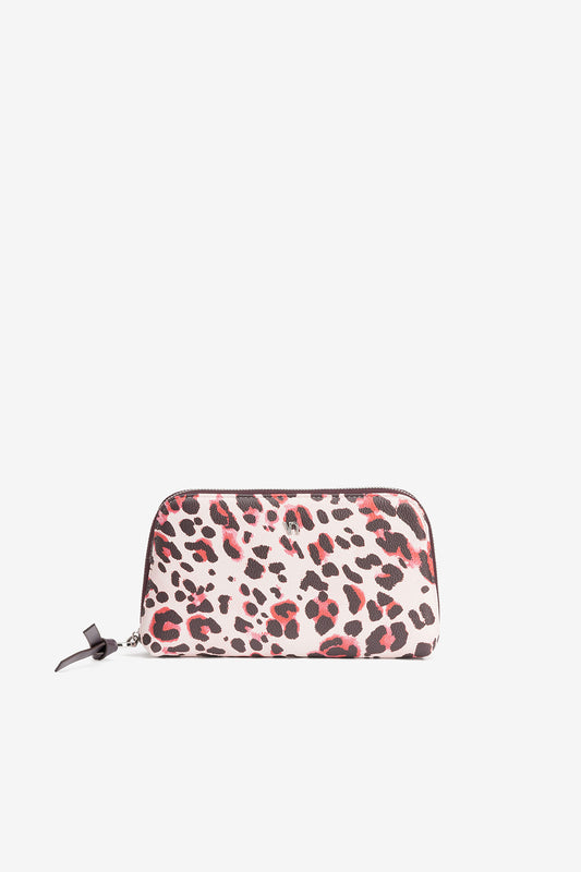 Cartera Multiusos Morado Animal Print