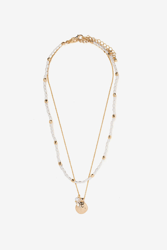 Colgante Doble Perla