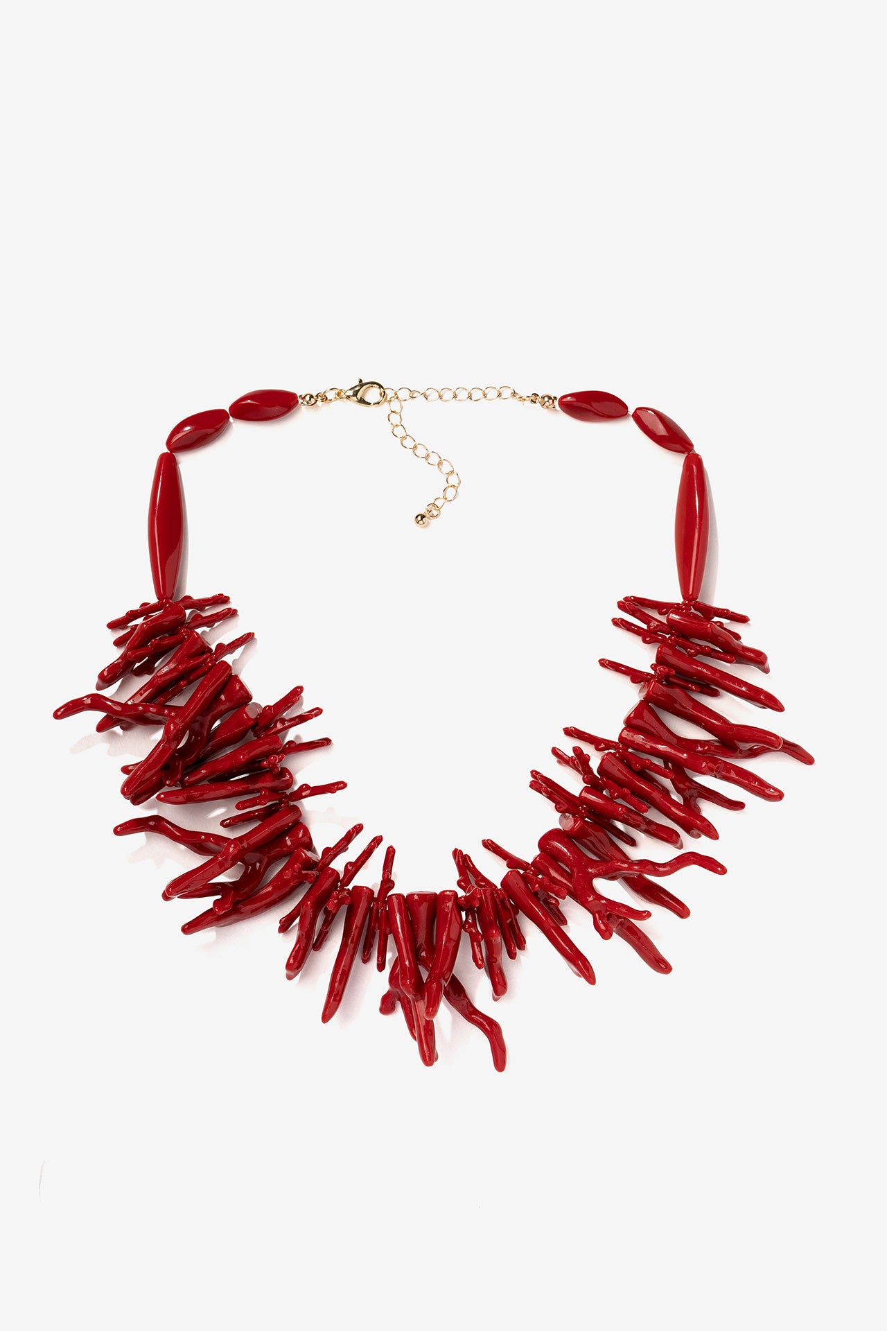 Collar Coral Rojo Maxi
