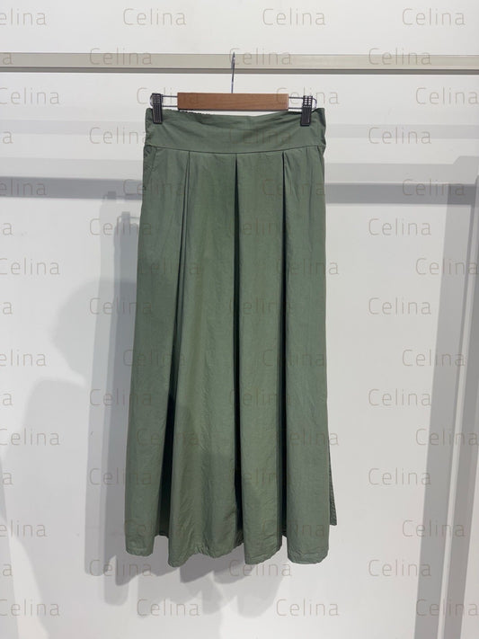 Falda Kaki Con Elástico Celina