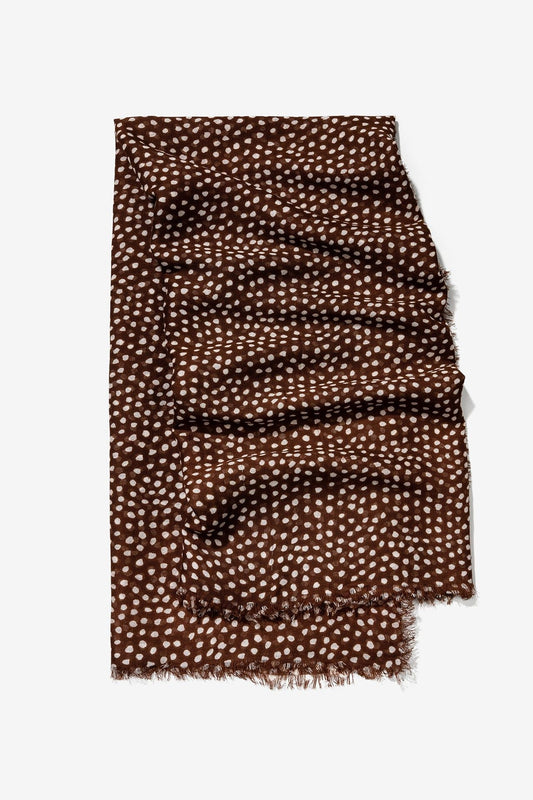Pañuelo Estampado Marrón