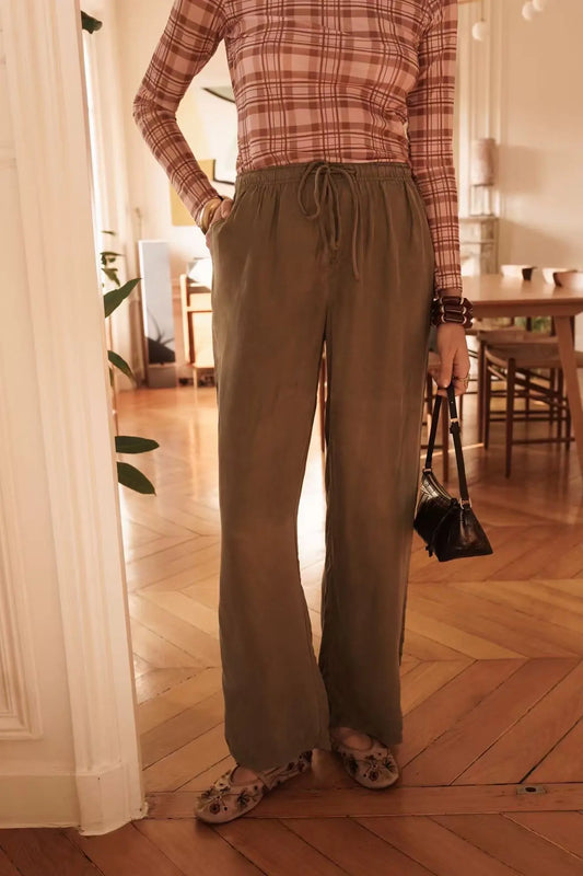 Pantalón Fluido Beige