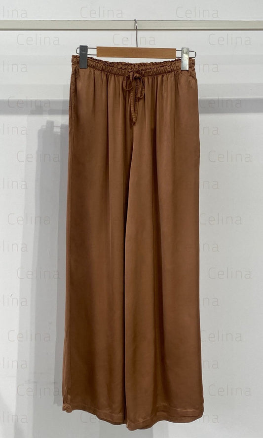Pantalón Satinado Tabaco