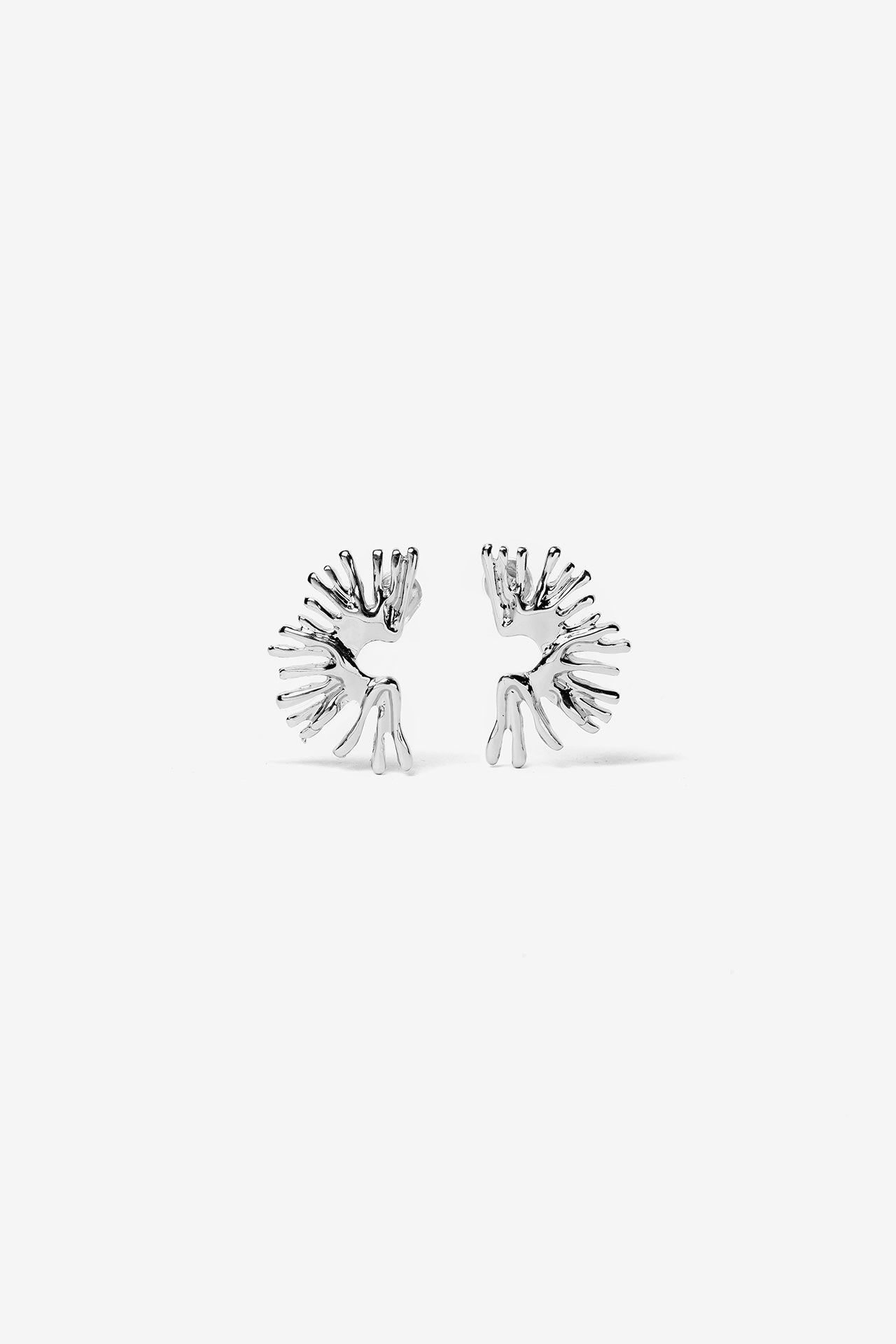 Pendientes Coral Plata