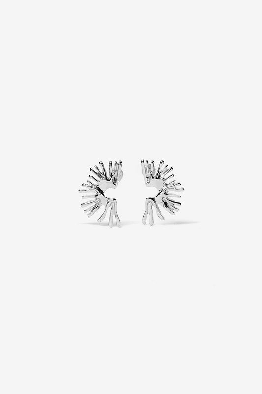 Pendientes Coral Plata