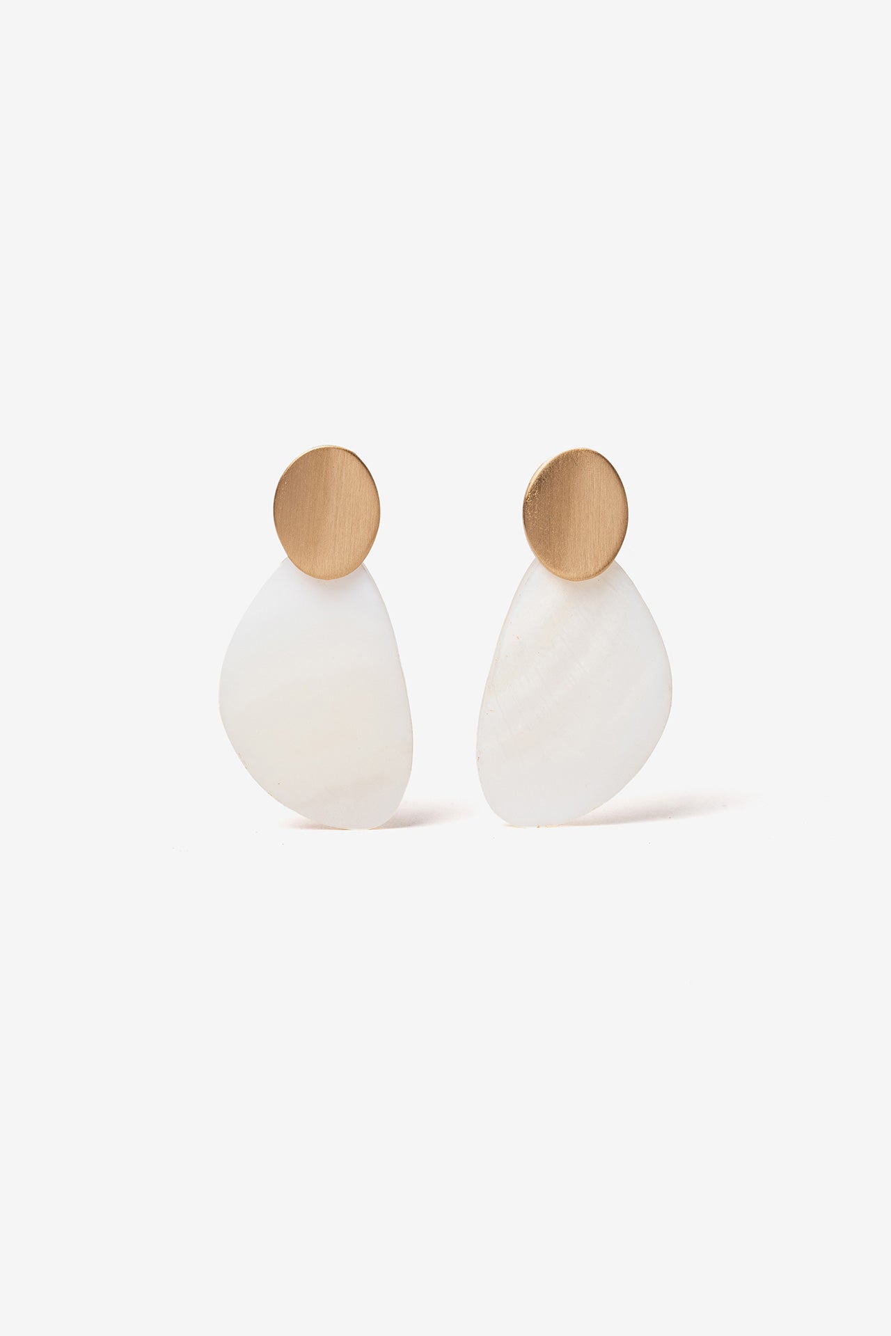 Pendientes Hoja Oro Nacar