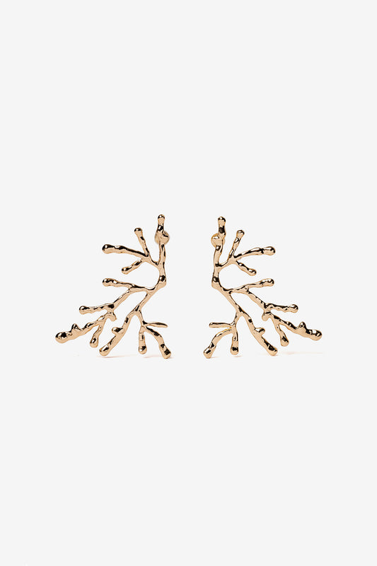 Pendientes Maxi Coral Oro