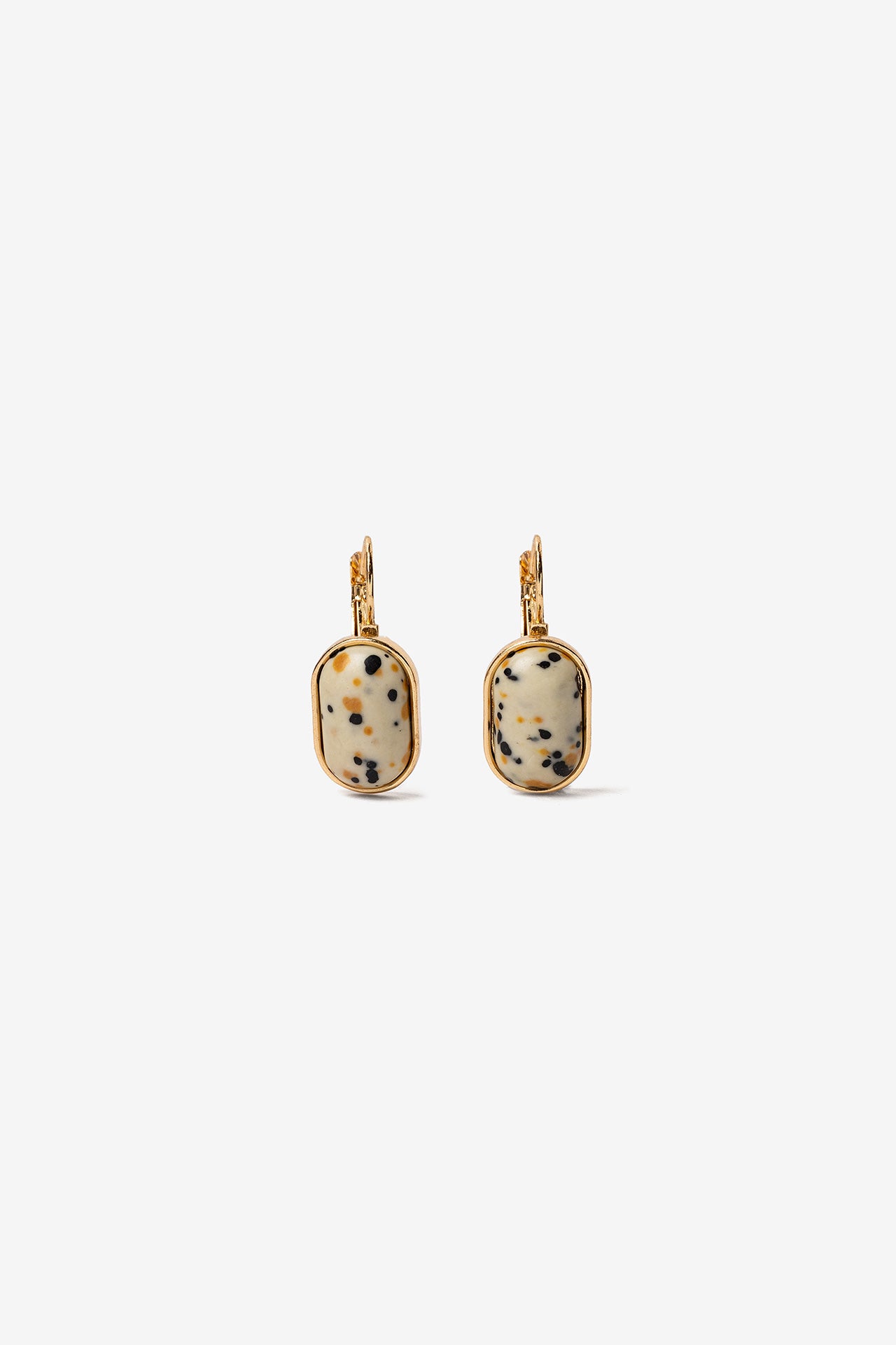 Pendientes Piedra Beige Multicolor