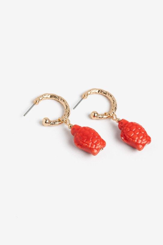 Pendientes Tortuga Coral