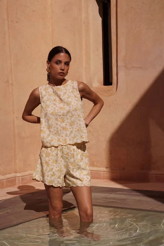 Short Estampado Floral