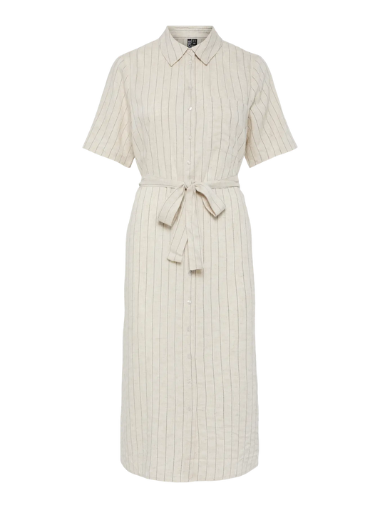 Vestido Crudo Rayas NOOS